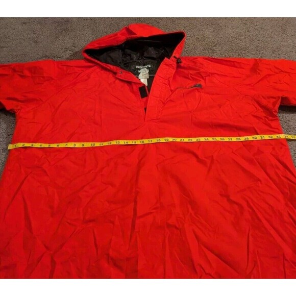 Descente Oversized Ski Poncho Pullover Jacket Red Men's Size Large - Picture 7 of 8